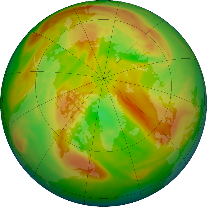 Arctic ozone map for 26 April 2016